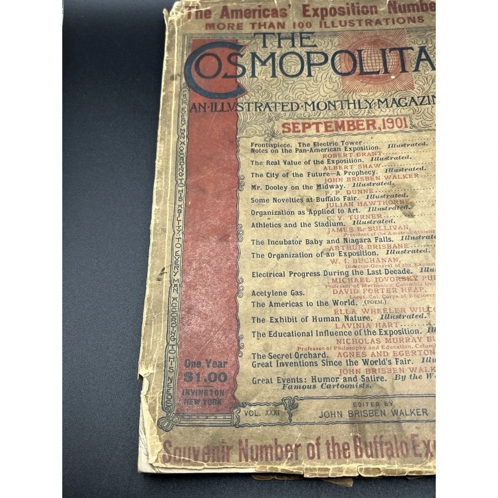 Antique The Cosmopolitan Magazine - September 1901‎ Souvenir of Buffalo Expo Old